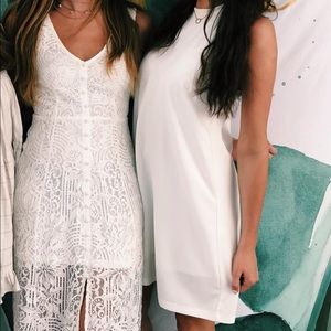 Vanilla Bay White Scallop Dress